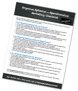 O3 Checklist to organize, optimize and operationalize your marketing